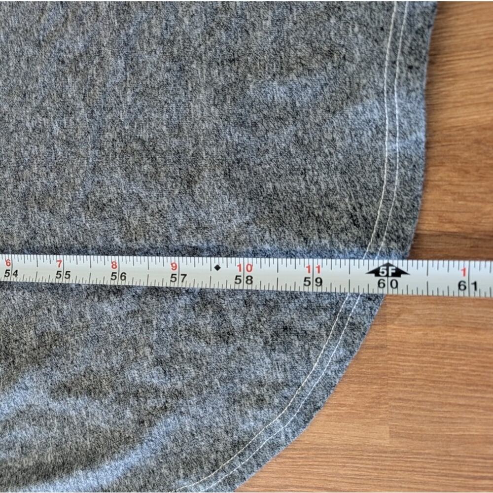 The Great. T-Shirt Dress Womens 3/L Heather Grey Short Sleeve Relaxed Midi/Maxi - Picture 11 of 12
